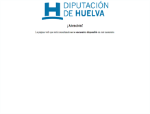 Tablet Screenshot of cambioclimatico.diphuelva.es